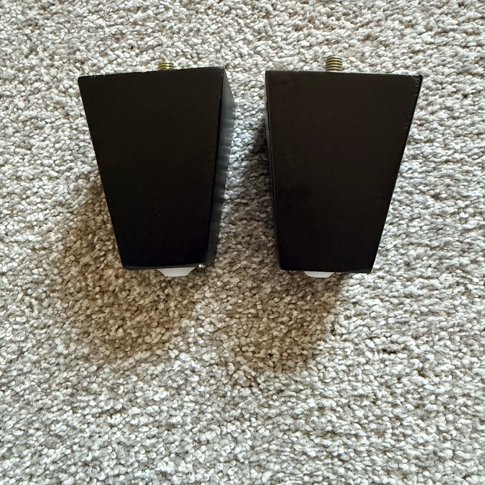 4 Pairs of Black Tapered Furniture Legs